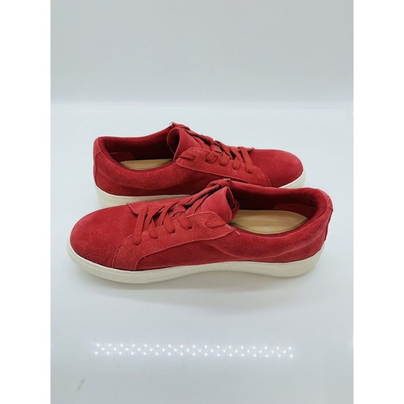 Laurie Felt Women's Lace Up Tennis Shoes Red Suede US 9M - Picture 8 of 11